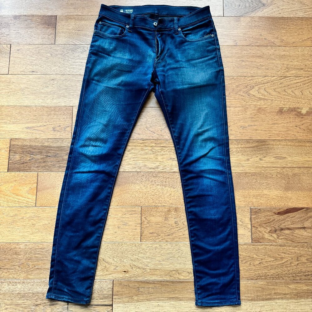 G-Star Revend Skinny Jeans - Dark Aged - Size W34 L34